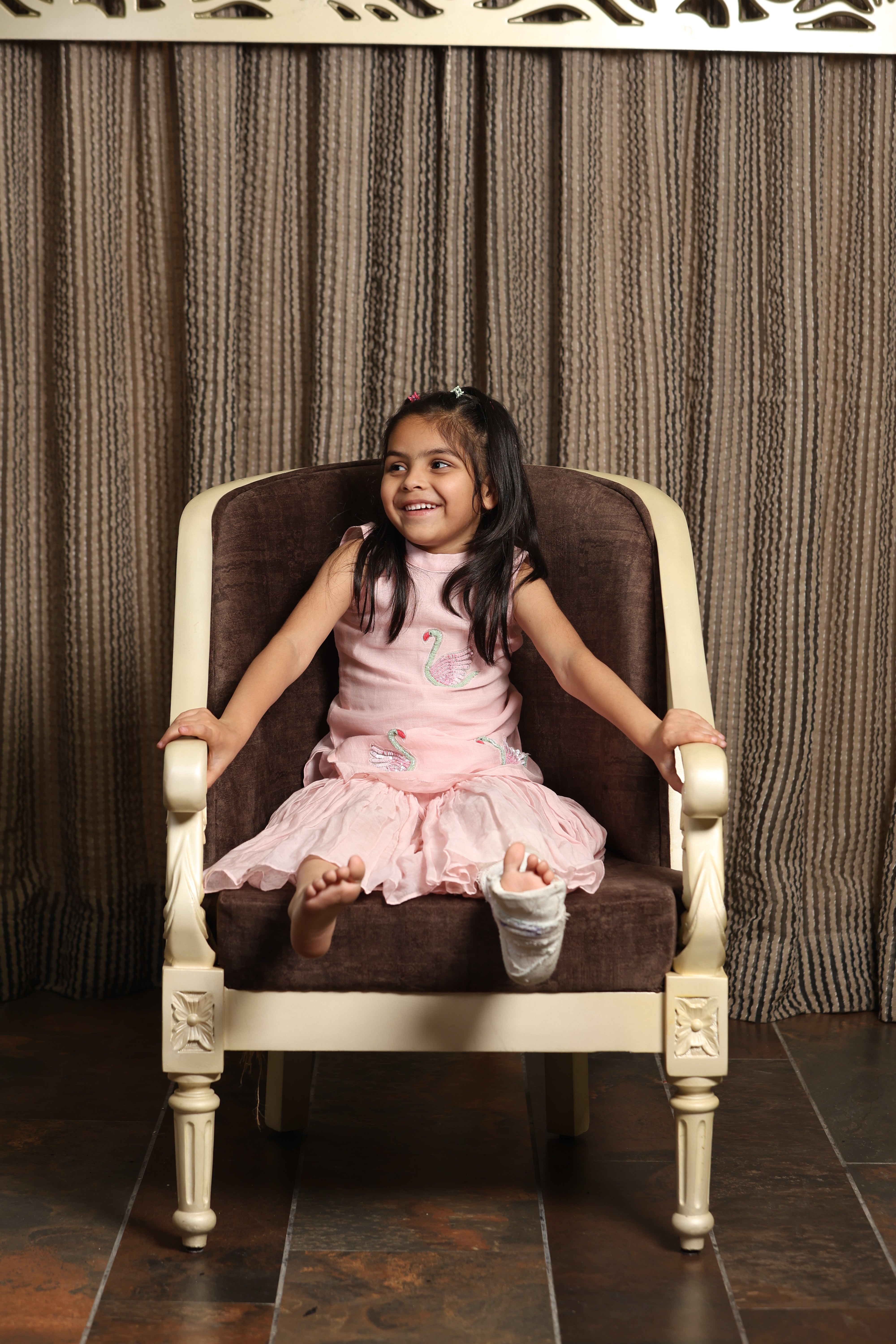 Gulabi Hans Sharara Set for Girls