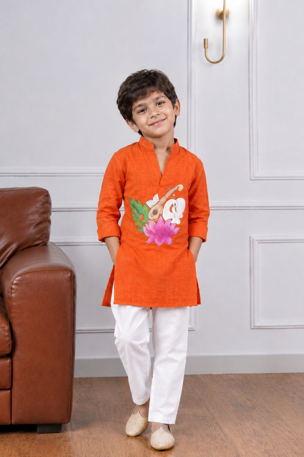 Kamal Handpainted Kurta Set