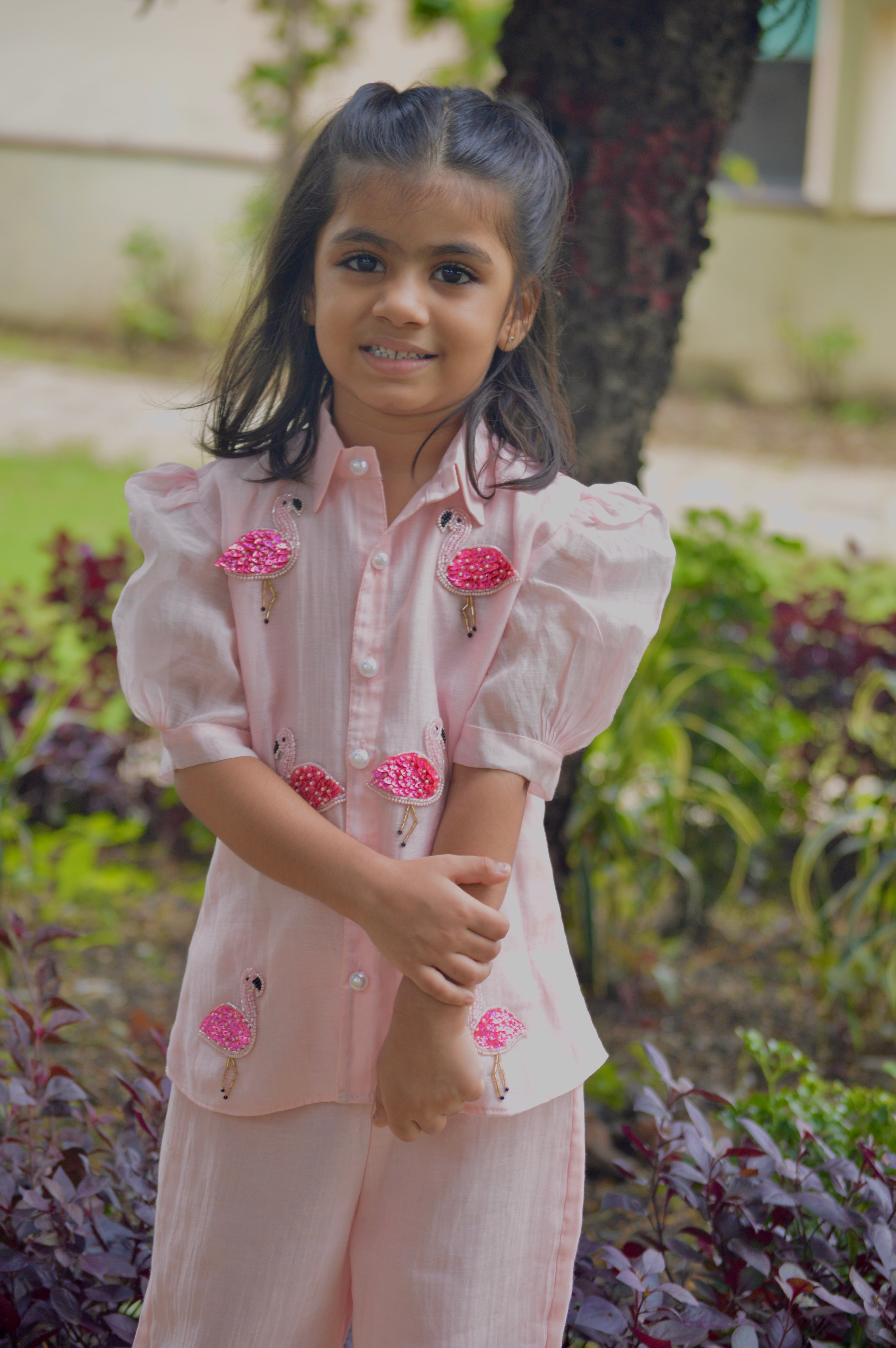 Flamingo Coord Set for Girls