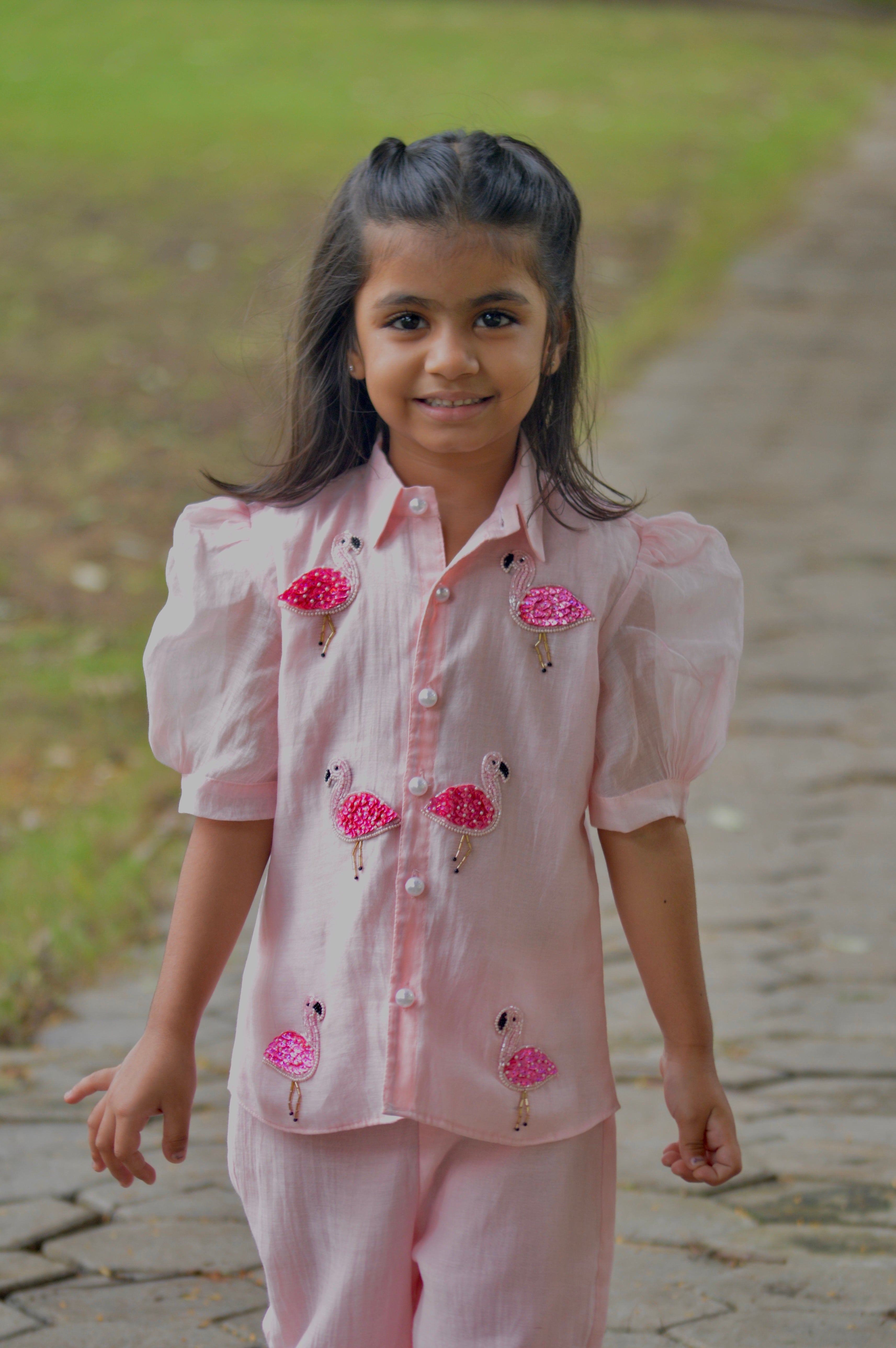 Flamingo Coord Set for Girls