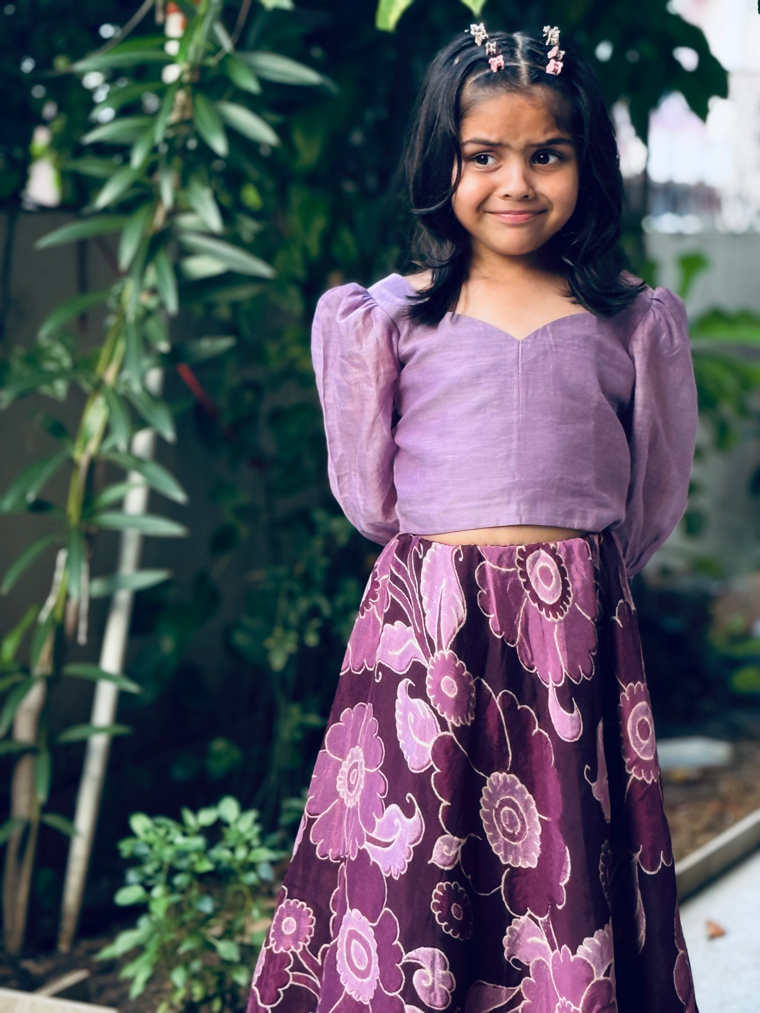 Lilac Lehenga Set