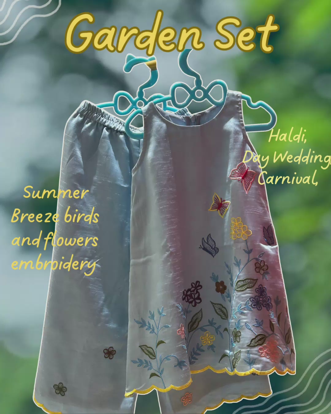 Garden Embroidered Palazzo Set